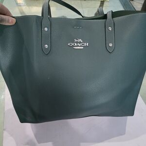 Coach All Leather Tote Bag